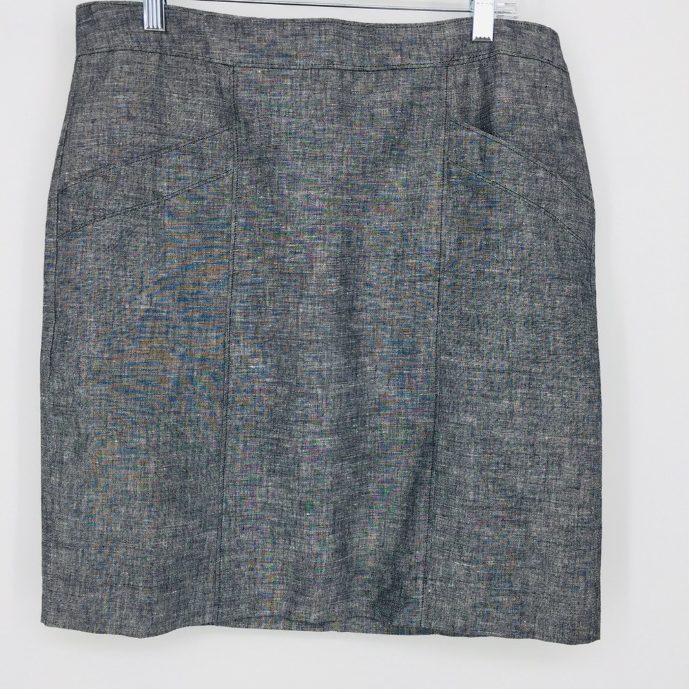 Ann Taylor  Gray Pencil Skirt With Pockets Size 12
